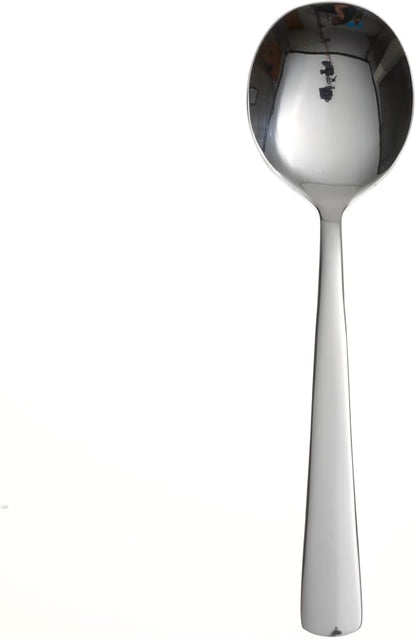Oneida Silverware Set, Aptitude Everyday Flatware Soup Spoons Set, Service - Image 2