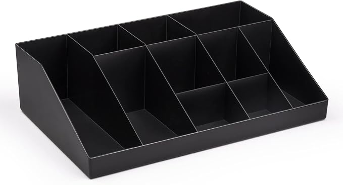 SZQINJI Coffee Condiment Organizer Holder 10-Compartment Black | Coffee - Image 9