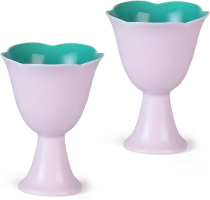 KAMMAK Ceramic Tea Cups Set of 2, 1.3 oz, Vintage Small Teacups, 717N | Hand by KAMMAK