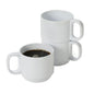 G.E.T. TM-1408-W White 8 oz. Tritan Plastic Stacking Mugs by Unknown