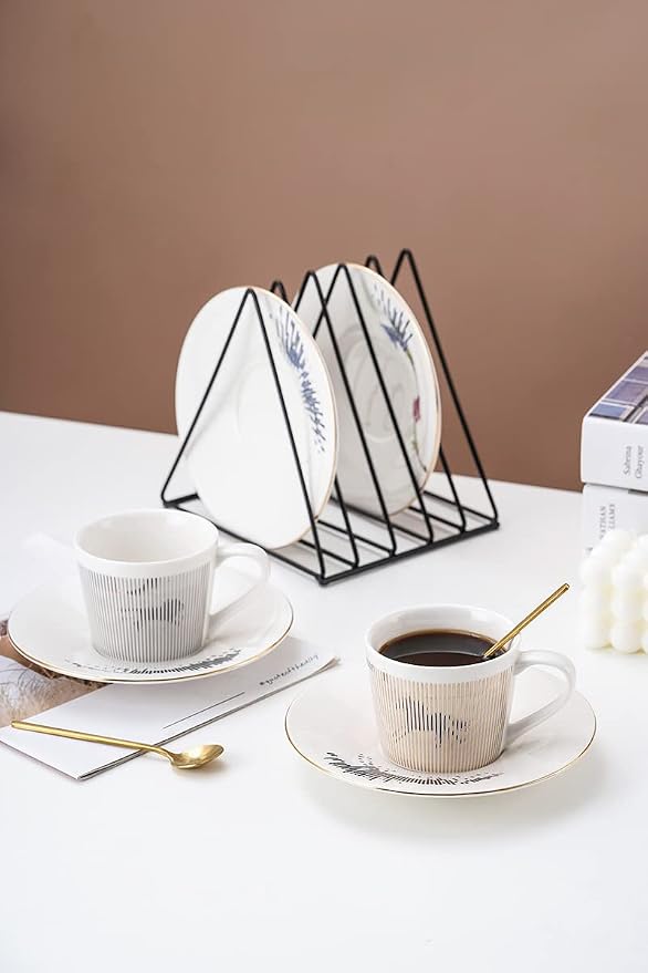 Mirror Cups and Saucers, Mirror Reflection coffee mug, Reflection Coffee Cup - Image 7