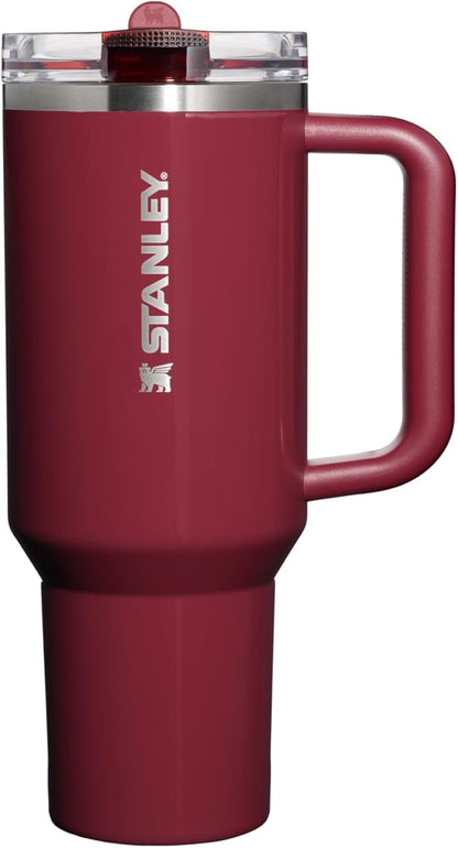 STANLEY Quencher ProTour Flipstraw Tumbler, 40 oz, Cranberry | Built-In Straw & by Unknown