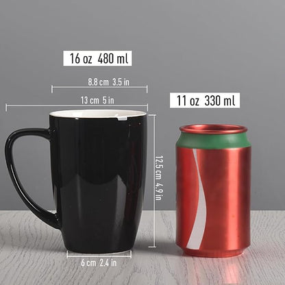 homEdge Porcelain Mug Set, 16 Ounces Cup - Image 6
