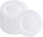 PARTY BARGAINS 13-Inch Charger Plates - 48 Pack, White, Heavy-Duty Disposable Chargers for Elegant Dining - Ideal for Weddings and Formal Events