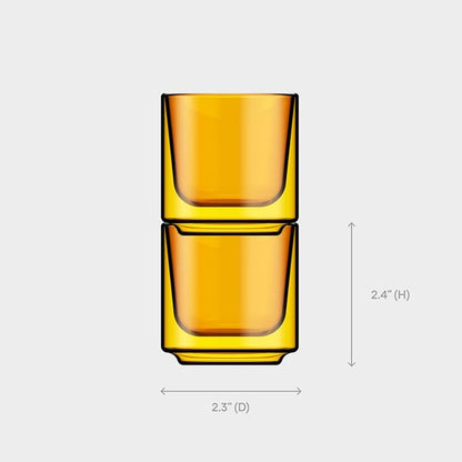 Terra Kaffe Marigold Picco Espresso Glasses - 3 oz - Image 2
