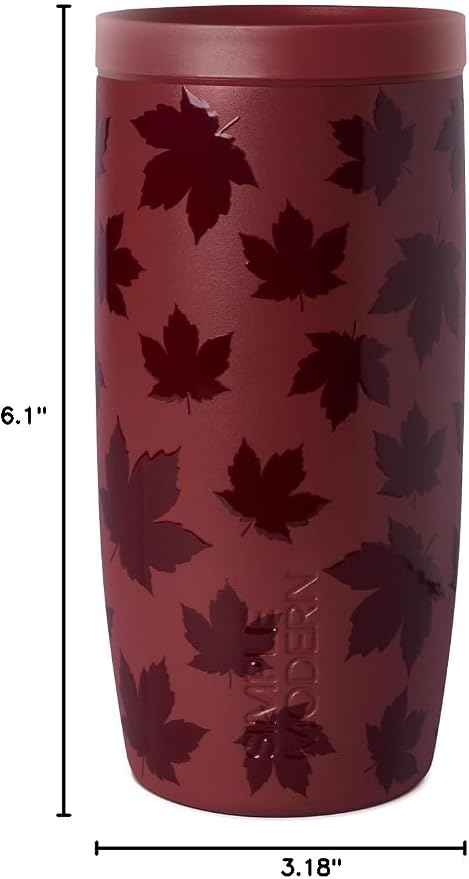 Simple Modern Halloween Travel Coffee Mug 360° Lid | 16oz | Leaves | Voyager - Image 12