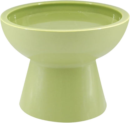 LoeJan Elevated Food and Water Bowls Set, Extra Wide and Raised Ceramic Feeder by LoeJan