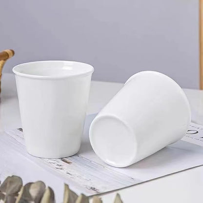 Paper Cup Design Ceramic Mug Eco-Friendly Reusable Cup, Minimalist Home & - Image 5