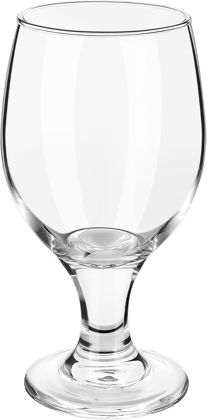 Patelai Set of 1 Water Goblet, 13.5 oz Clear Drinking Glasses Bulk Dishwasher by Patelai