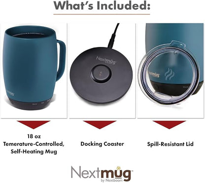Nextmug Plus - Temperature-Controlled, Self-Heating Coffee Mug | – No App - Image 3