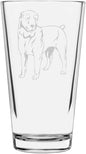 Central Asian Shepherd Ovcharka Custom Personalized Dog Themed Etched All Purpose 16oz Pint Glass