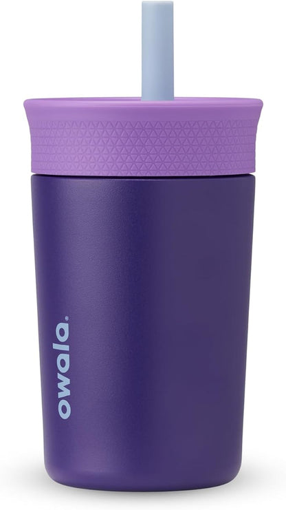 Owala Tumbler Kids Stainless Steel Water Bottle 12 oz Peacock Palace | by Unknown