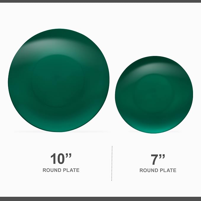 PLASTICPRO 64 Piece Combo Plates Christmass Set includes 32-7'' inch Plates & - Image 5