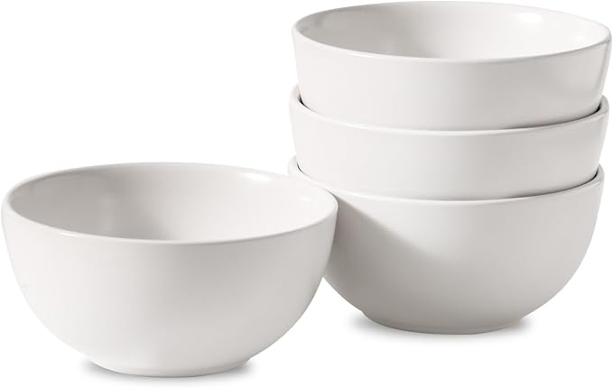 Cereal Bowls Set of 4, 24 oz Bowls by Tikooere