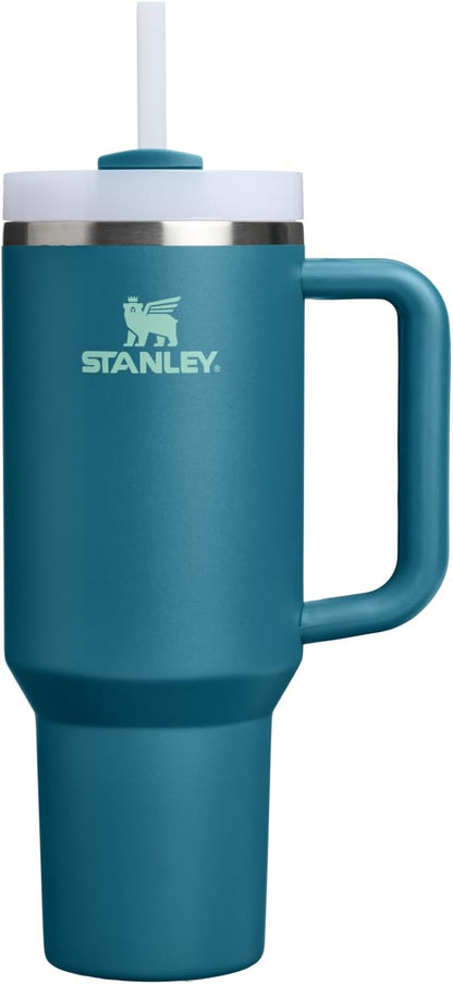 STANLEY Quencher H2.0 Flow State Tumbler, 40 oz, Coastal Teal | Handle and by Unknown