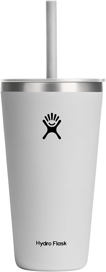 28 OZ All Around Tumbler Straw LID White - Image 5
