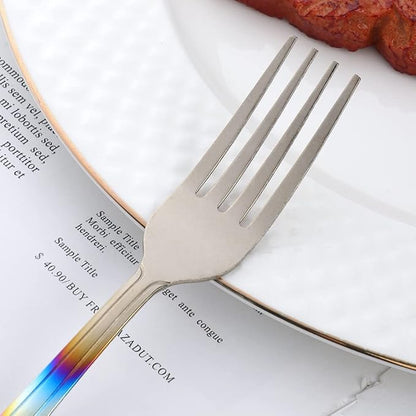 12 Pieces Dinner Fork, Stainless Steel Silverware Forks, 7.1 Inches Metal Fork - Image 5