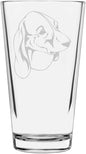 Estonian Hound Custom Personalized Dog Themed Etched All Purpose 16oz Pint Glass