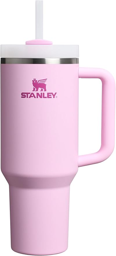STANLEY Quencher H2.0 Flow State Tumbler, 40 oz, Cherry Blossom | Handle and by Unknown