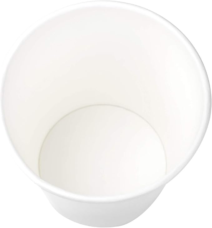 Karat 10 oz Paper Coffee Cup White Disposable Cup - Image 6