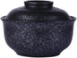 6.5 inch Retro Ceramic Ramen Bowl with Lid,Japanese Style Personalized Dinnerware For Noodle Rice Porridge Soup Fruit Sala (6.5inch, F)