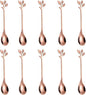AnSaw Elegant Rose Gold Leaf Coffee Spoons by AnSaw