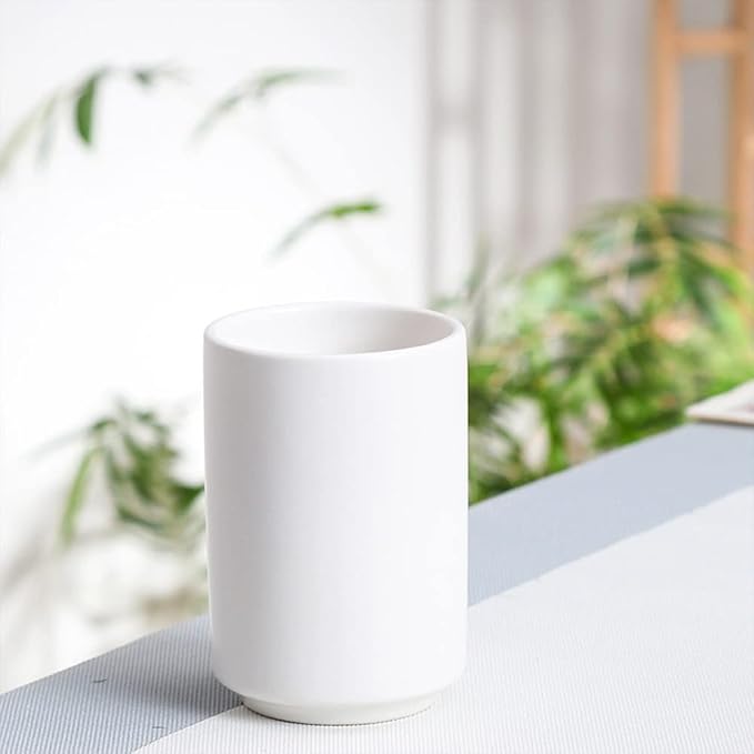 Japanese Style Ceramic Tea Cup, Handleless Ceramic Mug, Matte Glazed Couple Cup - Image 5