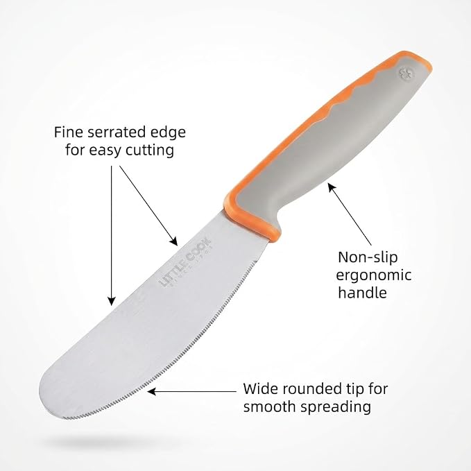 Butter Knife Spreader, Little Cook 4.7 Inch Sandwich Butter Spreader Knife - Image 3