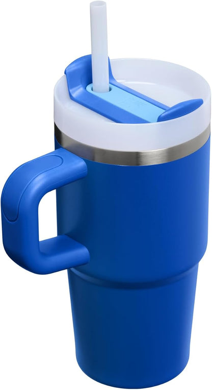 STANLEY Quencher H2.0 Flow State Tumbler, 20 oz, Cobalt | Handle and Straw | - Image 3
