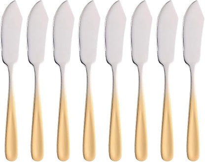 Buyer Star Cheese Butter Knife, Stainless Steel 18/10 6" Mini Desert Knives by BuyerStar