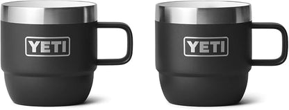 YETI Rambler 6 oz Stackable Mug, Stainless Steel, Vacuum Insulated by YETI