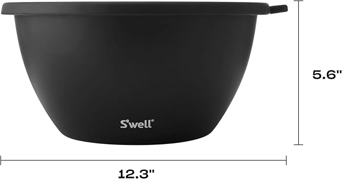 S'well Stainless Steel Salad Bowl Kit XL 184oz, Includes 5oz Canister - Image 3