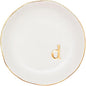 COLLECTIVE HOME - Ceramic Jewelry Tray, Decorative Trinket Dish for Rings Earrings Necklaces Bracelet Watch Keys, Birthday Mother's Day Christmas Gift for Women, 4.75", White Surface (D)