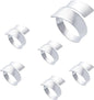 Set of 6 Elegant Silver Napkin Rings, Perfect Table Setting Decor by Unknown