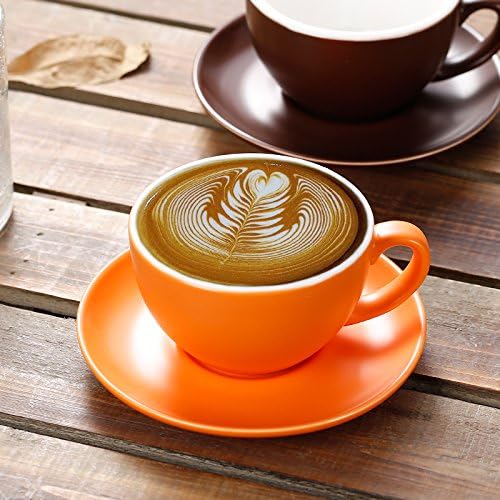 Coffeezone Ceramic Latte Art Cup and Saucer - Image 4