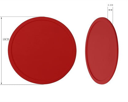 ONLYKXY 3 Pieces 3.93 Inch Silicone Coasters, Round Coasters - Image 2