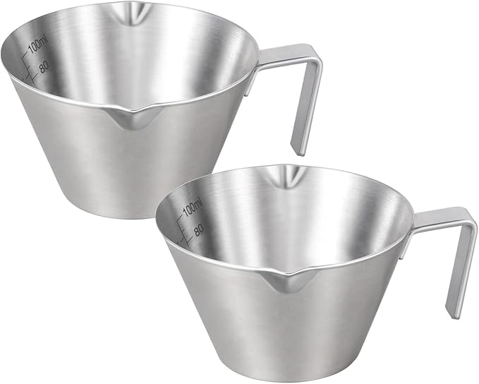 YARRAMATE Stainless Steel Espresso Shot Cup, 3.4oz | Heat Insulated Grip by YARRAMATE