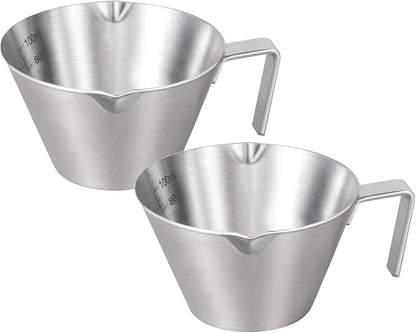 YARRAMATE Stainless Steel Espresso Shot Cup, 3.4oz | Heat Insulated Grip by YARRAMATE