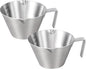 YARRAMATE Stainless Steel Espresso Shot Cup, 3.4oz | Heat Insulated Grip by YARRAMATE