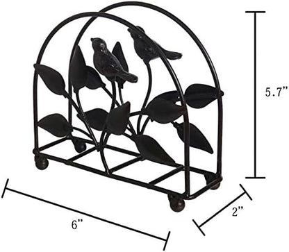 Cast Iron Bird & Tree Classic Napkin Holder/Tabletop Freestanding Tissue - Image 5