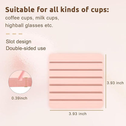 Coasters Set of 2 Diatomite Coaster Cup Mats Absorbent Non-silp Durable - Image 2