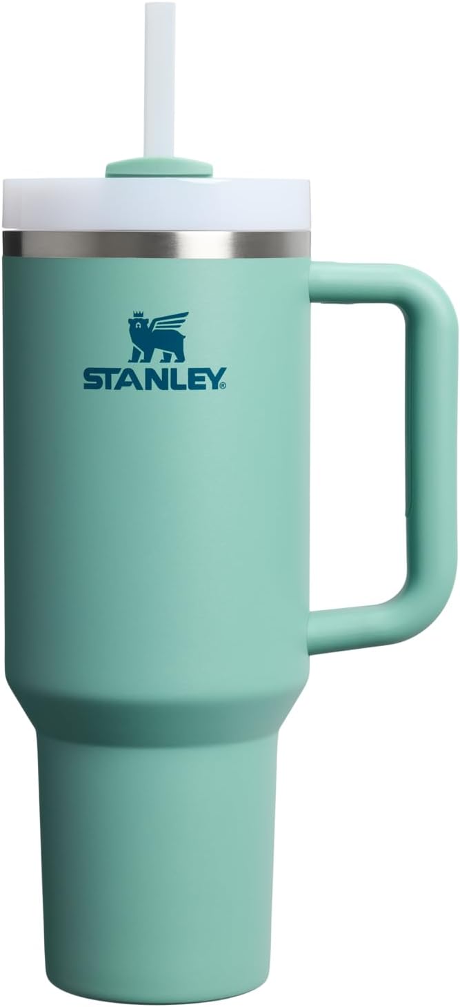 STANLEY Quencher H2.0 Flow State Tumbler, 40 oz, Spring Green | Handle and by Unknown
