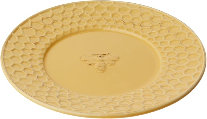 Boston International Embossed Stoneware Plate, 8-Inch Diameter - Image 4