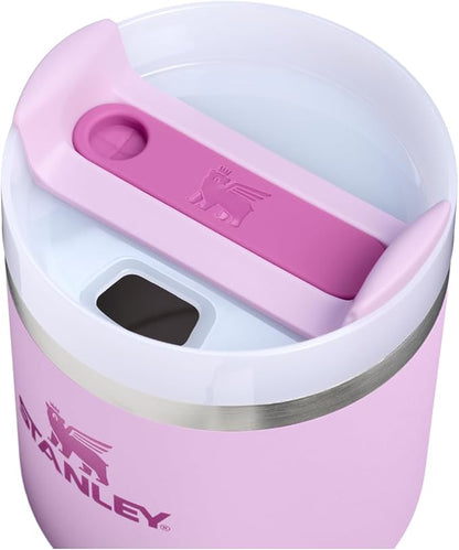 STANLEY Quencher H2.0 Flow State Tumbler, 20 oz, Soft Orchid | Handle and Straw - Image 2