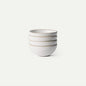 MORA Medium Bowls Set of 4, 28oz Ceramic Pottery Everyday Bowls - Microwave, Oven and Dishwasher Safe - Oat