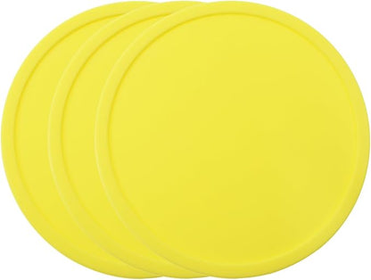 ONLYKXY 3 Pieces 3.93 Inch Silicone Coasters, Round Coasters by Unknown
