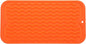 Silicone Dish Drying Mat for Multiple Usage,Easy clean,Eco-friendly,Heat-resistant Silicone Mat for Kitchen Counter or Sink,Refrigerator or Drawer Liner Orange S 12 inches x 6 inches