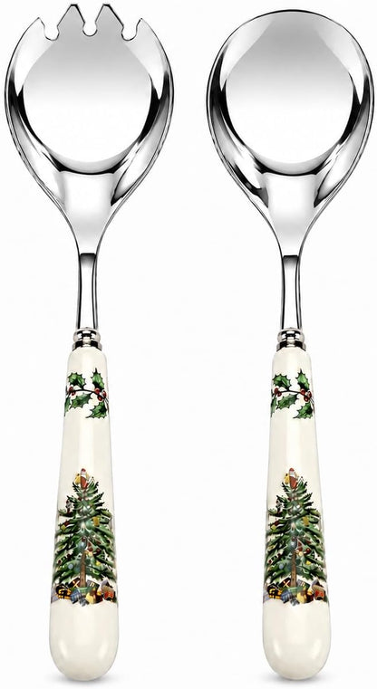 Spode – Christmas Tree – Christmas Tree Salad Servers by Portmeirion
