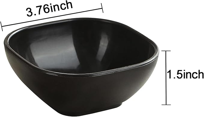 20 Pack Small Bowls, 4.5 OZ Wheat Straw Soy Sauce Dishes, Unbreakable Dessert - Image 2