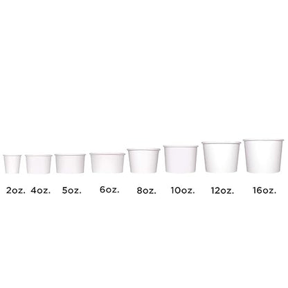Karat [24oz - 600 ct] Paper Soup Bowls for Hot/ Cold Food - Ideal for Soup, NoodIes, Pasta and Snacks - White (C-KDP24W)